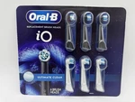 Oral-b Io Ultimate Clean Replacement Brush Heads 6-COUNT Sealed White Black. L4. Fixed Price $30.00.