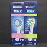 2 Pk Oral-b Floss Action & Extra Soft Toothbrush Heads X-shaped Bristles 6. Fixed Price $17.99.