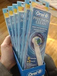 Oral-b Precision Clean 6 Pack +1 Power Tip Toothbrush Head Replacements. Fixed Price $40.00.