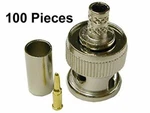 100PCS RG59 Bnc Male Crimp Connector Adapter Coaxial Cable For Security Cctv. Fixed Price $24.50.