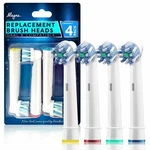 Alayna Replacement Toothbrush Heads Compatible With Oral Crossaction (4 Pack). Fixed Price $8.99.