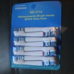 Oral Compatible Kitbless SB-417A Dual Replacement Brush Heads 8 Pcs White. Fixed Price $10.00.