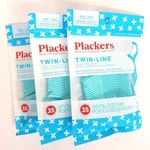 X 35 Ct Plackers Twin Line Dental Flossers Cool Mint Flavored Toothpick. Fixed Price $19.95.