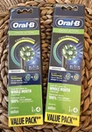 Lot 2 Oral-b Crossaction Replacement Electric Toothbrush 8 Heads Total (black). Fixed Price $14.39.