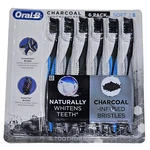Oral-b Charcoal Infused Bristles Naturally Whitens Teeth 6 Toothbrushes Soft. Fixed Price $31.99.