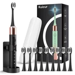 Kuicur Sonic Electric Toothbrush For Adults And 15 Count (pack Of 1), Black. Fixed Price $21.82.