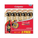 Colgate Toothbrush Slimsoft Gold Charcoal Buy 3 Free 2 Thermoplastic Bristle. Fixed Price $65.99.