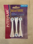Interplak Replacement Heads Twist-on Rotary Power Toothbrush 3 Pack. Fixed Price $13.95.