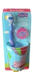Peppa Pig Toothbrush Set, Brushbuddies Soft Bristle Cap Cup Hasbro New. Fixed Price $14.88.
