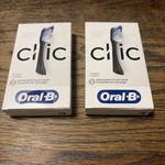 2PACK Oral-b Clic Replacement Brush Heads High-tech Cleaning Black New. Fixed Price $19.99.