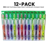 12-PK Best Price! Gum 525 Technique Deep Clean Toothbrush, Compact Soft Bristles. Fixed Price $30.59.