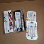 2 New Violife Slim Sonic Stylish Electric Toothbrush With Refills Art Deco. Fixed Price $39.82.