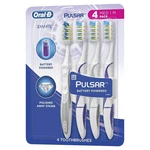Oral-b Pulsar Vibrating Bristles Toothbrush, 4 Count (pack Of 1), White. Fixed Price $75.49.