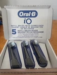 5 Pack Oral-b Io Ultimate Clean Replacement Brush Heads Black New Sealed. Fixed Price $16.44.