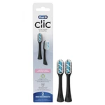 Oral-b Clic Toothbrush Sensitive Clean Replacement Heads, Black, 2 Count. Fixed Price $18.99.