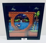 Sonic The Hedgehog Pixel Frames 9X9 Shadow Box Loop Scene. Fixed Price $35.00.