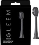 Gleem Toothbrush Replacement Heads Refill, Black, 2 Count. Fixed Price $14.10.