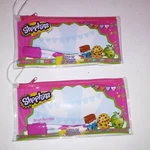 Set Of 2 Shopkins Travel Kit Toothbrush & Cover Kids Stocking Stuffers Christmas. Fixed Price $13.99.