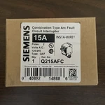 New Circuit Breaker Siemens Q215AFC Amp Pole 120/240V Afci In Box. Fixed Price $100.00.