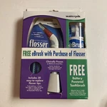 Vintage 2001 Waterpik Model FL-110 Dental Flosser Ebrush AT-200 Combo Nos. Fixed Price $48.99.