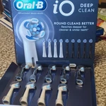 Oral-b Io Deep Clean Replacement Heads 9-PACK Reminder Bristles White Black. Fixed Price $15.00.