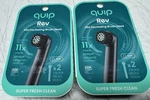 Quip 360 Oscillating Brush 4-PACK Black Soft Ada Accepted Replacement Heads. Fixed Price $19.97.