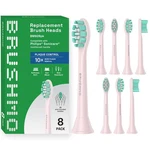 Brushmo Plaque Control Replacement Toothbrush 8 Count (pack Of 1), Pink. Fixed Price $30.70.