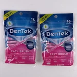 Dentek Easy Brush Interdental Cleaners 16 Count Pack Mint Micro Tight Spaces Set. Fixed Price $15.99.