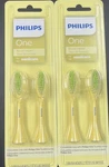 2 Philips One Sonicare Brush Mango Yellow Heads. Fixed Price $19.99.