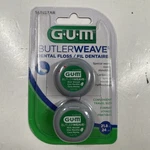 Pack Gum Butler Weave Shred Resistant Mint Waxed Dental Floss, 12YDS Ea.. Fixed Price $14.99.