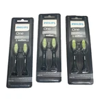 Lot Of 3 (2-PACK) Philips One Replacement Brush Black New Total 6 Heads. Fixed Price $14.99.