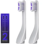 Electric Toothbrush Replacement Heads 2-PACK, 1 Count (pack Of 2), White. Fixed Price $18.07.