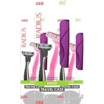 Radius Razor Travel Case Recycled Material Soap 3 Pack. Fixed Price $18.99.