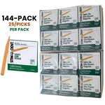 144/PKG Stim-u-dent Original Toothpicks, Plaque Remover Wooden Mint. Fixed Price $63.59.
