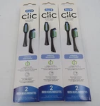 Oral-b Clic Heads Toothbrush Refills 2 Packs Black 3 Lot. Fixed Price $19.99.