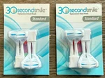 30 Second Smile Replacement Toothbrush (standard) 2-PK X (4 Total Heads). Fixed Price $20.99.