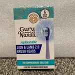 Guru Nanda Lion & Lamb 2.0 Electric Toothbrush Heads - 6 Count Sealed. Fixed Price $9.99.