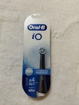Oral-b Io Brand New 4 Replacement Brush Heads Ultimate Clean-black. Fixed Price $20.00.