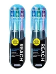 2 Pack Reach Advance Design Medium 3-COUNT (total 6 Toothbrushes). Fixed Price $17.99.