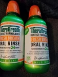 2 New Therabreath Dentist Formulated Fresh Oral Rinse Mild Mint 16 Fl Oz. Fixed Price $22.52.