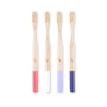 Toothbrush With Medium Bio-based Bristles, Set Of 4. Fixed Price $15.50.