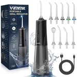 Cordless Water Flosser 300ML Oral Irrigator 5 Modes 9 Tips IPX7 Braces Care. Fixed Price $29.99.