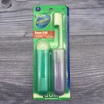 2 Lot Gum Travel Antibacterial Bristle Protection Soft Toothbrush - His & Hers. Fixed Price $14.99.