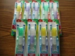 Lot 9 Sunstar Gum Supertip Toothbrush 2PK With Travel Caps Soft Total 18 Ct. Fixed Price $89.99.
