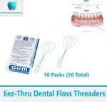 50 Sunstar Gum 840 Eez-thru Floss Threaders 10 Packs Of Each Best Deall!. Fixed Price $11.29.