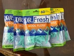Dental 360PCS Dr. Fresh Kool Mint Waxed Flosser Picks. Fixed Price $12.00.