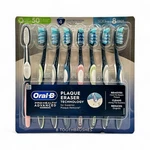 Oral-b Pro-health Advanced Toothbrushes W Plaque Eraser Technology Soft 8-PACK. Fixed Price $15.50.