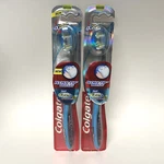 Lot Of 2X Colgate 360 Total Advanced Floss-tip Toothbrush, Blue Medium Bristles. Fixed Price $12.98.