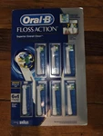 Oral Floss Action 7 Replacement Brush Heads 6 And 1 Power Tip New. Fixed Price $19.99.