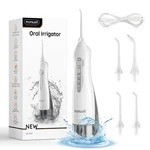 Mornwell Water Flosser Cordless 300ML Tank And 4 Jet Tips Modes Portable. Fixed Price $33.99.